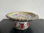 aardewerk Thai Bencharong Tazza altaar schotel beschadigd, Ophalen of Verzenden