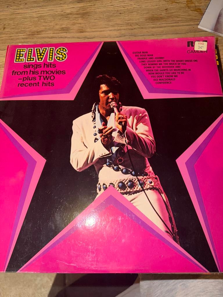 Elvis sings hits from his movies plus two recent hits, Ophalen of Verzenden, Gebruikt, 12 inch, Rock-'n-Roll