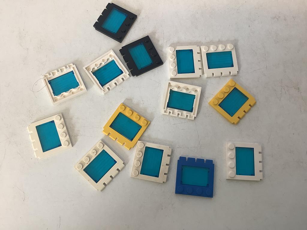 Lego scharnier voor voertuig autodak 4x4 met glas (5), Ophalen of Verzenden, Gebruikt, Losse stenen, Lego