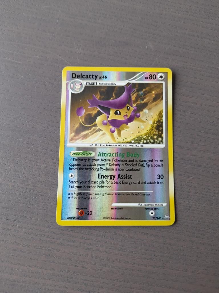 2008 legends awakened 23/146 delcatty reverse, Ophalen of Verzenden, Gebruikt, Losse kaart, Foil