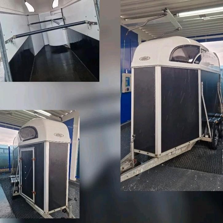 Atec starline 1,5, Dieren en Toebehoren, Paarden en Pony's | Trailers en Aanhangwagens, Gebruikt, 2-paards trailer, Polyester