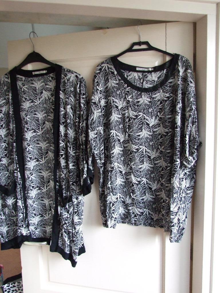 Studio zgan 2 delige set top met blousejasje 50, Kleding | Dames, Tops, Overige kleuren, Maat 46/48 (XL) of groter, Ophalen of Verzenden
