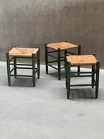 Set/3 Vintage Groene Krukjes Jaren 70, Ophalen, Gebruikt, X, Hout