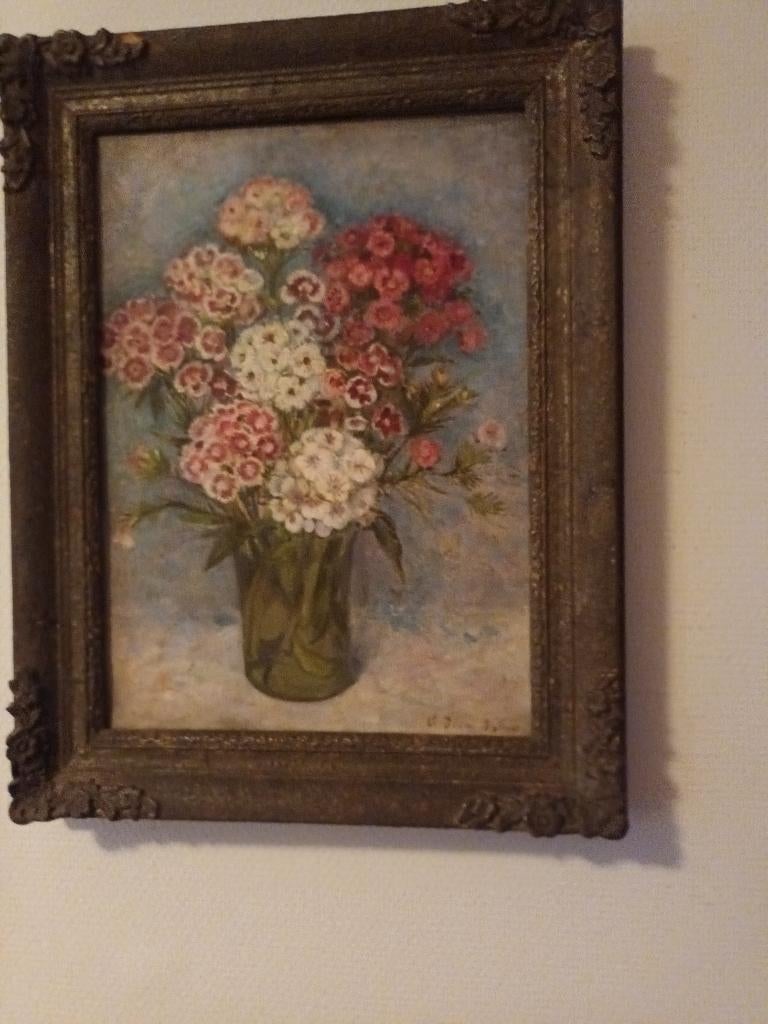 Schilderij oud op doek, Antiek en Kunst, Ophalen