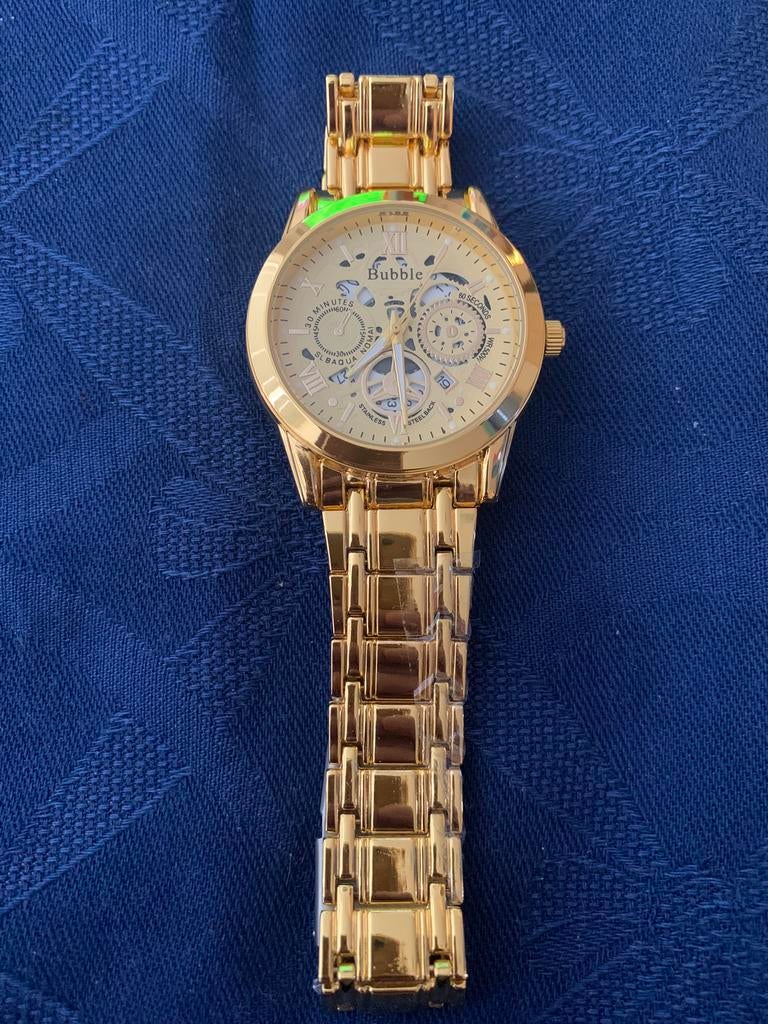 2 heren horloges goud en zilverkleurig, Sieraden, Tassen en Uiterlijk, Horloges | Heren, Ophalen of Verzenden, Zo goed als nieuw