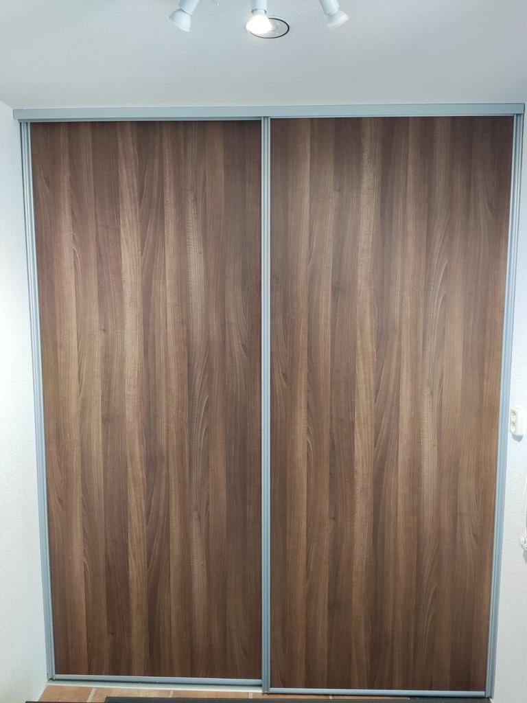 Storemax Schuifdeur Walnotenhout met Rails - Type R40, Ophalen, Gebruikt, 200 cm of meer, 50 tot 100 cm