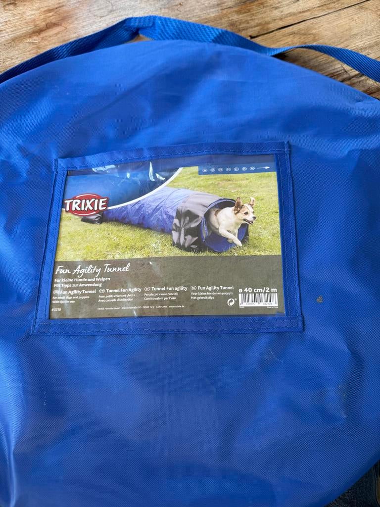 Trixie fun agility tunnel 40cm / 2 m, Dieren en Toebehoren, Ophalen, Zo goed als nieuw