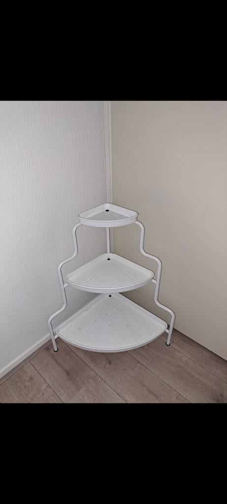 Super mooie grote metalen hoek etagere zgan, Huis en Inrichting, Woonaccessoires | Etagères, Ophalen, Zo goed als nieuw