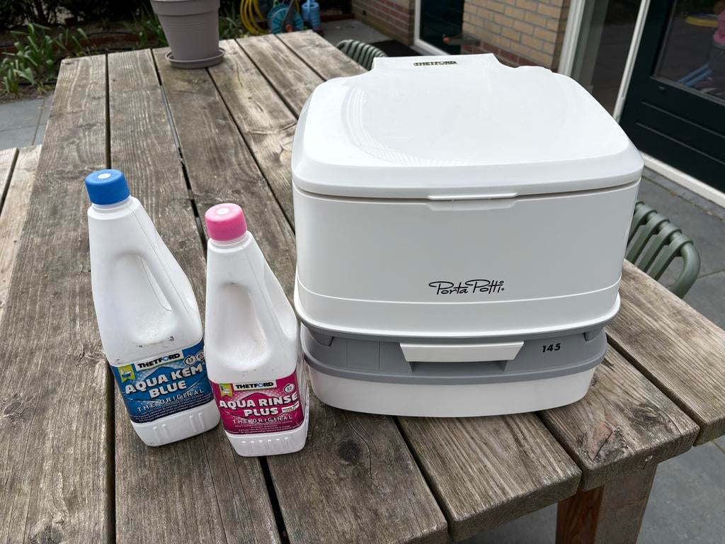 THETFORD Porta Potti 145 met restant vloeistoffen, Ophalen, Zo goed als nieuw