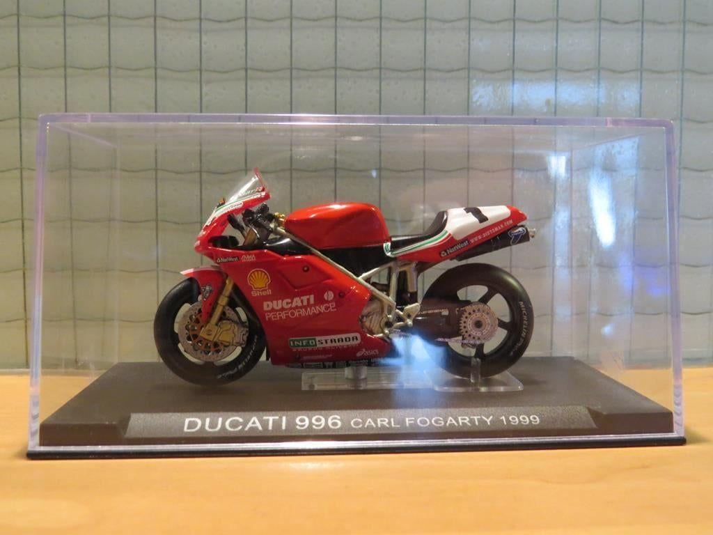 Carl Fogarty Ducati 996 1999 1:24, Overige merken, Serviceclientele@altaya.be, Nieuw, Ophalen of Verzenden