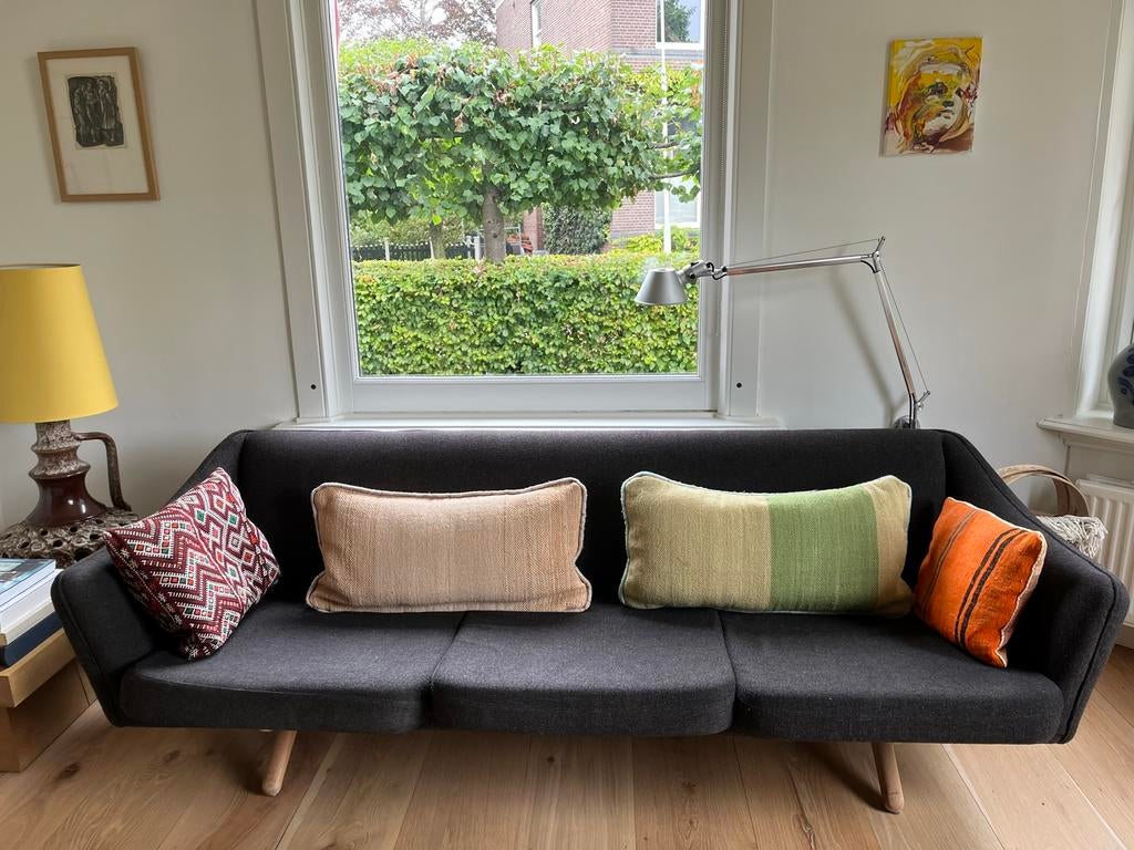 Wikkelsø 3-zits bank antraciet, Ophalen, Gebruikt, Mid century, Minder dan 75 cm