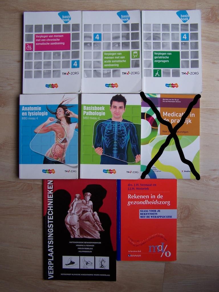 Studieboeken MBO verpleegkunde niveau 4, Boeken, Studieboeken en Cursussen, Ophalen, Diverse auteurs, Zo goed als nieuw, MBO