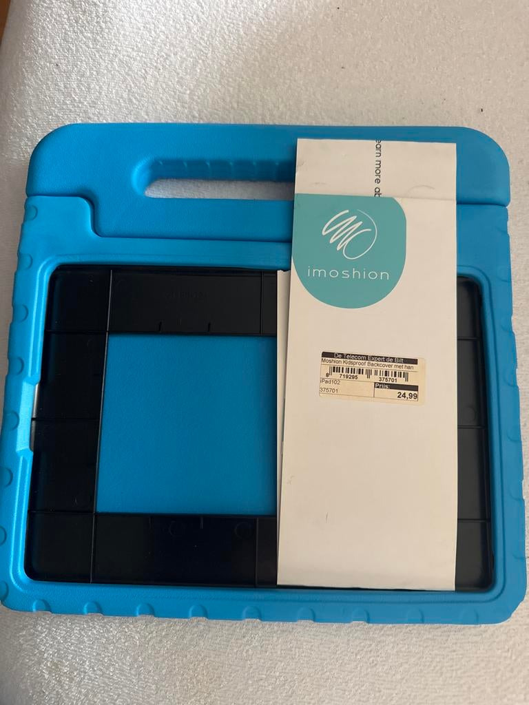 Kids Proof iPad 10.2 Hoes met Handvat - Blauw, Ophalen of Verzenden, Nieuw, 10 inch, Bescherming voor- en achterkant
