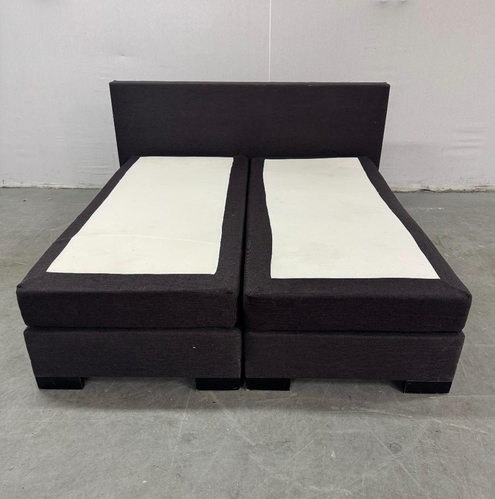 Boxspring bed 180x200 met levering !!, Gebruikt, Grijs, Ophalen of Verzenden, 180 cm