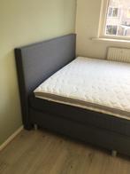 Boxspring leen bakker donkergrijs Alta, Ophalen, Strak, Tweepersoons, Zo goed als nieuw