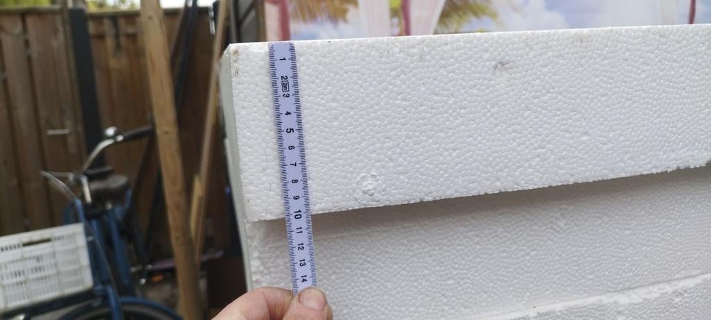 EPS Isolatieplaten grote platen, Doe-het-zelf en Verbouw, Isolatie en Afdichting, Ophalen, Dakisolatie, Gebruikt, Minder dan 5 m²