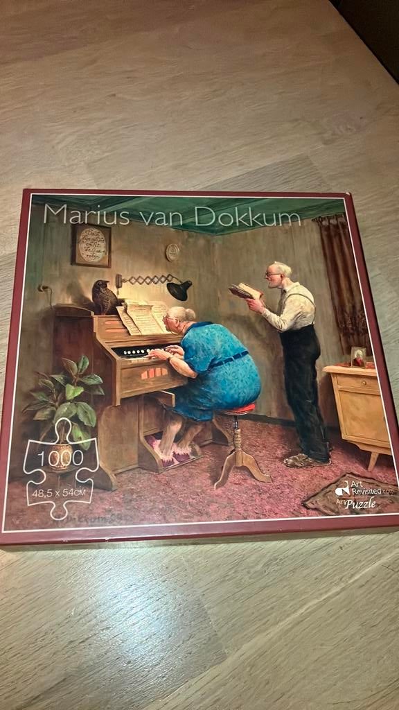 Puzzel Marius van Dokkum 1000st, Hobby en Vrije tijd, Ophalen of Verzenden, 500 t/m 1500 stukjes, Zo goed als nieuw
