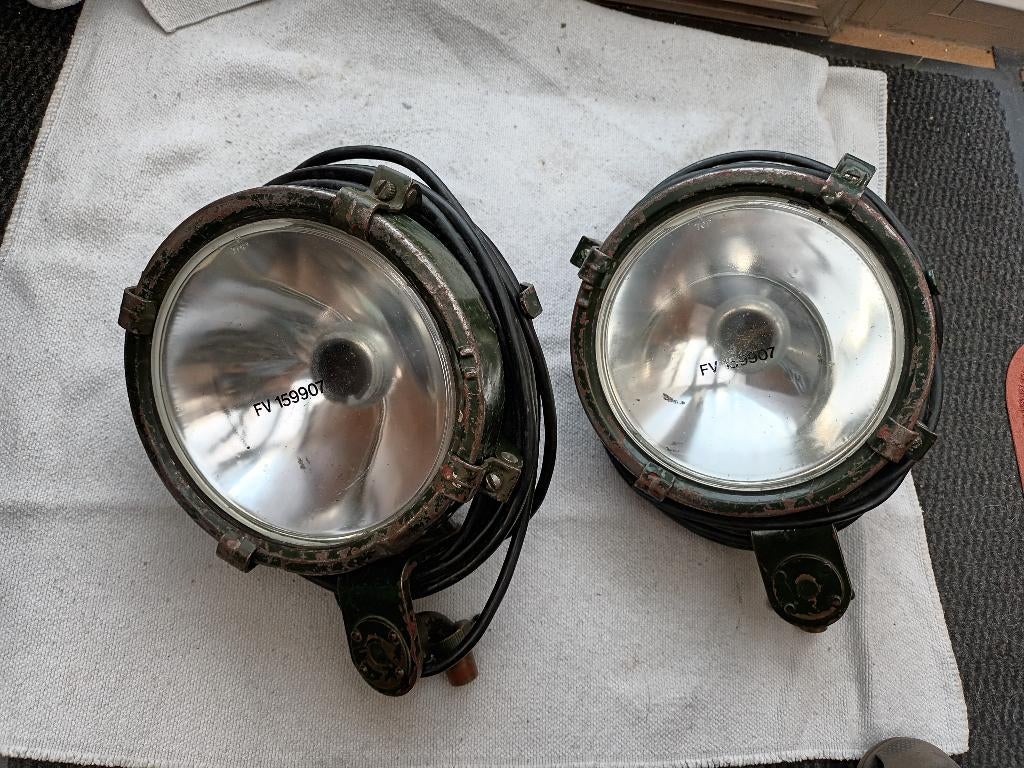 Ferret scout car searchlight spotlicht vintage zoeklicht, Ophalen, Landmacht, Nederland, Overige typen