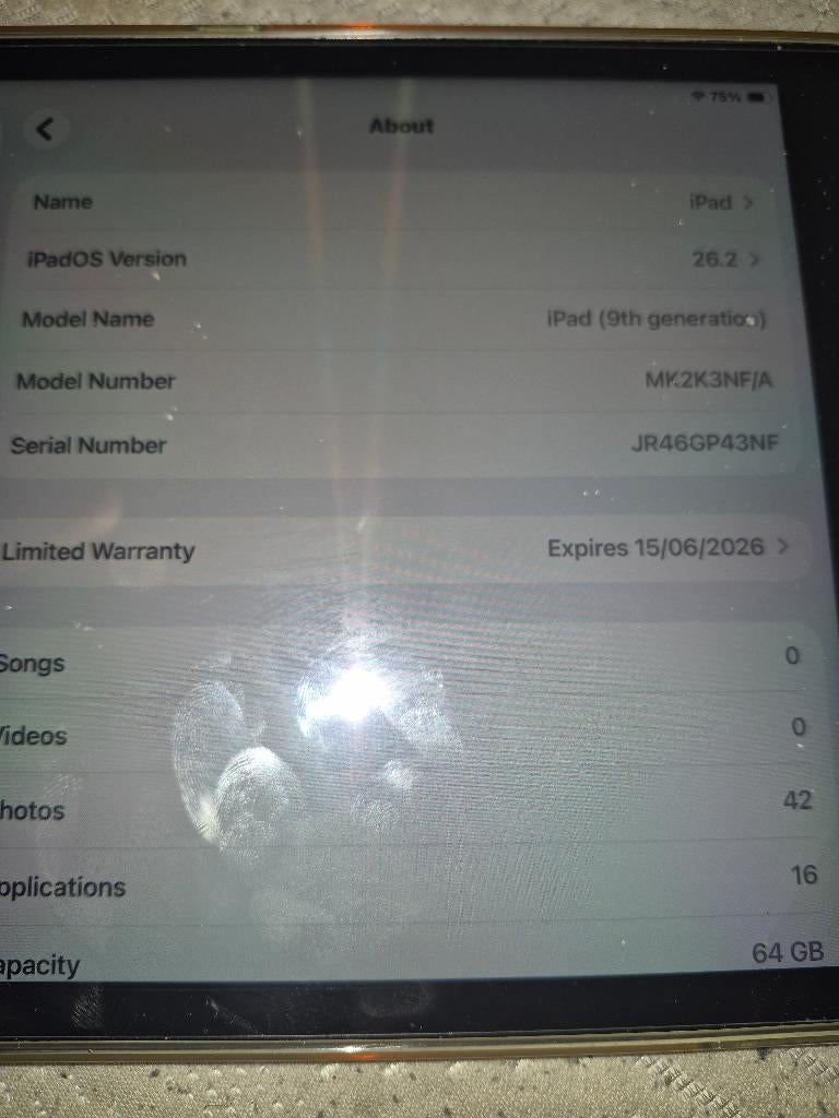 Ipad 9de generatie. Zgan, Apple iPad, Zo goed als nieuw, 64 GB, Zilver