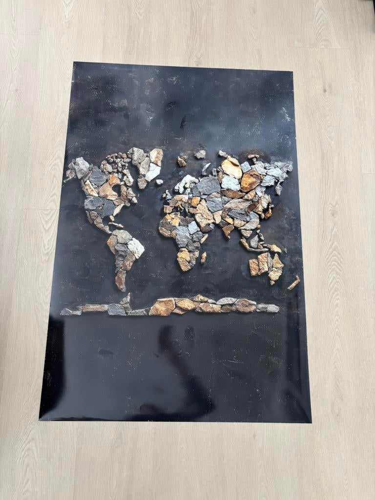 Foto poster xxl 120x80cm wereldkaart, Ophalen of Verzenden