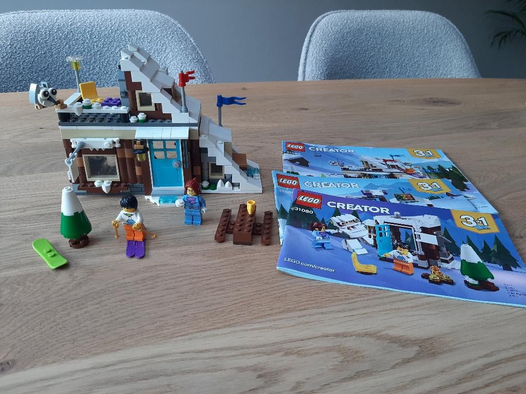 Lego 31080 Wintervakantie 3 in 1  (2 stukjes ontbreken), Ophalen of Verzenden, Zo goed als nieuw, Complete set, Lego