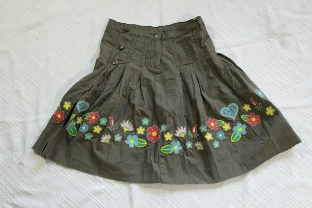 Stoere groene rok.bloemenstiksel.mt xs.merk o'bleu, Kleding | Dames, ., Ophalen of Verzenden, Zo goed als nieuw, .