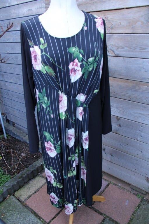 Jurk zwart/ groen/ roze Yoek mt 42/44 Vaste prijs, Kleding | Dames, Yoek, Verzenden, Zwart, Maat 42/44 (L)