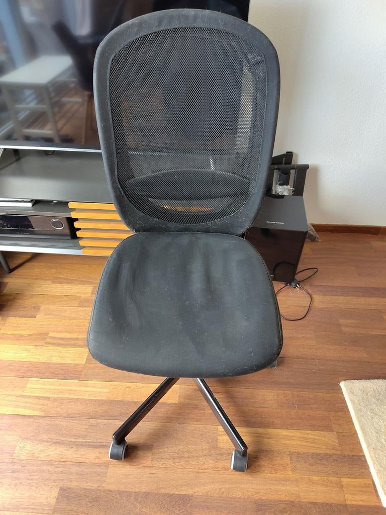 Bureaustoel Ikea Flintan, Huis en Inrichting, Bureaustoelen, Ophalen, Gebruikt, Zwart, Bureaustoel
