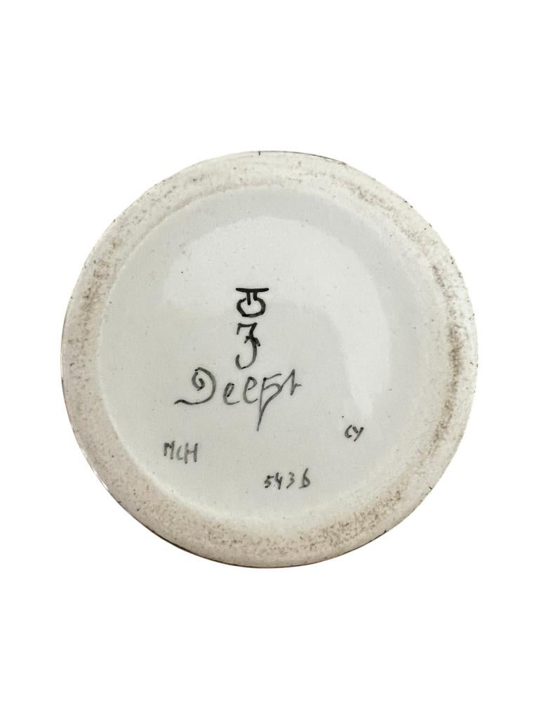 Zwarte Delfts decoratieve vaas – De Porceleyne Fles (1979), Antiek en Kunst, Antiek | Vazen, Ophalen of Verzenden