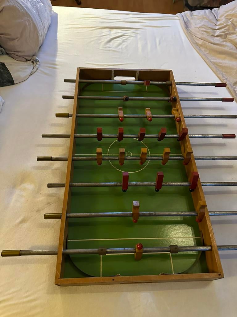 Tafelvoetbalspel, Ophalen, Gebruikt