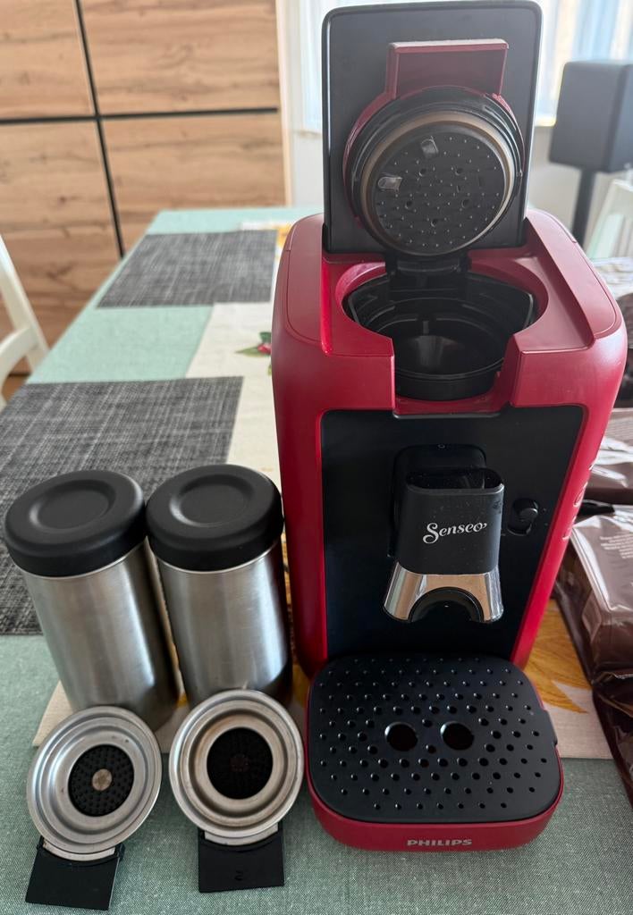 Te koop aangeboden Senseo Maestro, Ophalen, Koffiemachine, Zo goed als nieuw, Koffiepads en cups