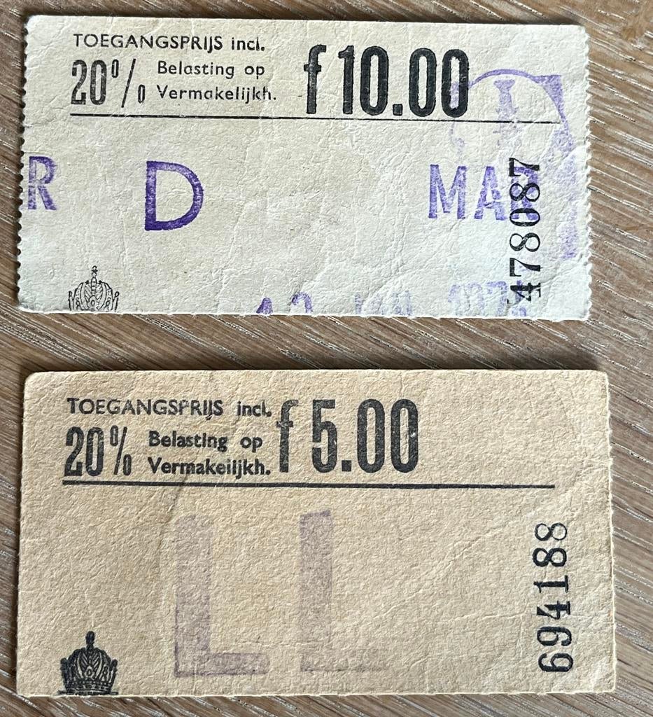 2 x toegangskaartje FC Amsterdam jaren 70, Verzamelen, Ophalen of Verzenden, Gebruikt, Overige binnenlandse clubs