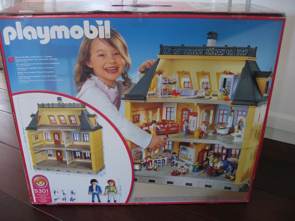 nieuw Playmobil poppenhuis met trappen, 5301 incl. doos, Verzenden, Nieuw, Complete set