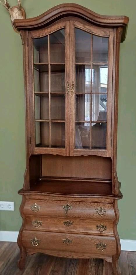 Buikkast met vitrine( vintage/antiek) t.e.a.b, Ophalen