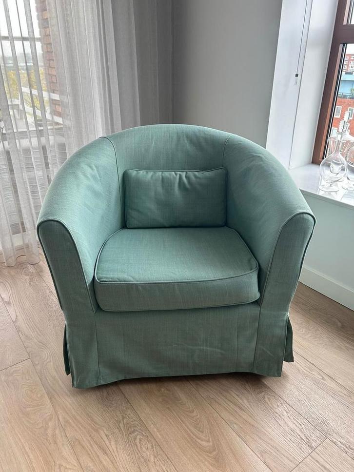 Ikea Tullsta fauteuil groen, Huis en Inrichting, Fauteuils, Zo goed als nieuw, 50 tot 75 cm, 75 tot 100 cm, Ophalen of Verzenden