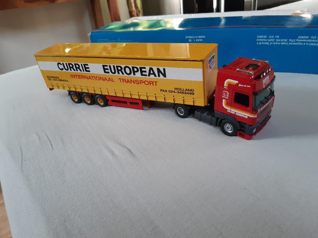 Javi Toys Tekno Currie European, Hobby en Vrije tijd, Modelauto's | 1:50, Ophalen of Verzenden, Zo goed als nieuw, Bus of Vrachtwagen