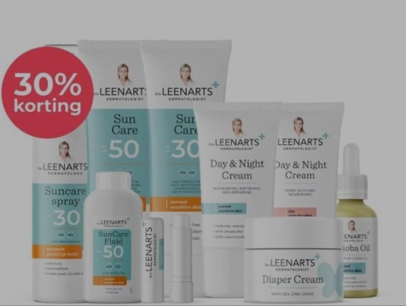 Drs Leenarts 30% kortingsvoucher + gratis Lipcare Sun, Tickets en Kaartjes, Kortingen en Cadeaubonnen, Eén persoon, Kortingsbon