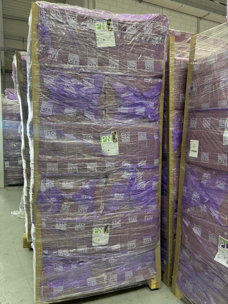 Te koop zeer grote partijen isovlas, 4 tot 8 cm, Nieuw, Ophalen of Verzenden, 15 m² of meer