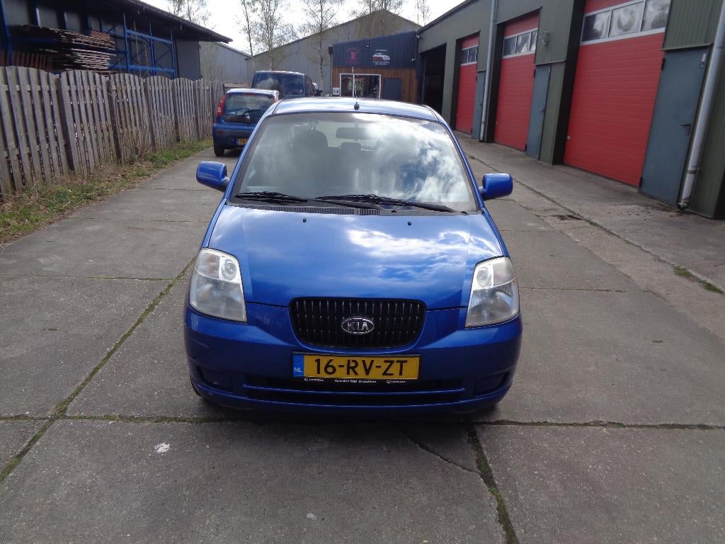 Kia Picanto 1.0 2005 Blauw, Auto's, Voorwielaandrijving, Stof, 836 kg, 31 €/maand