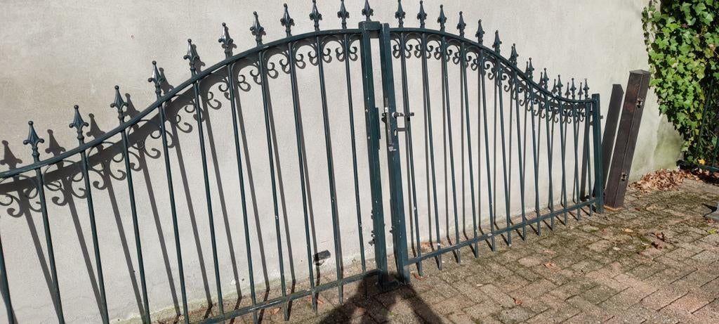 Sierpoort 400cm.incl.de palen, Ophalen, IJzer, Tuinhek