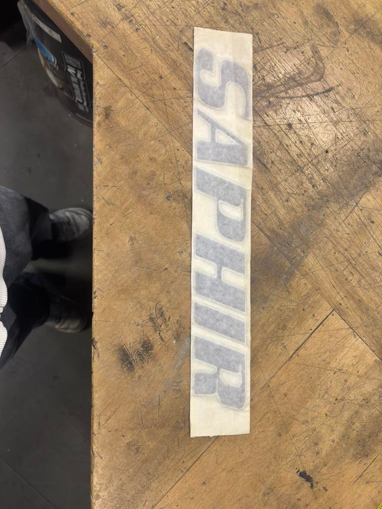 Saphir sticker, Ophalen of Verzenden, Zo goed als nieuw