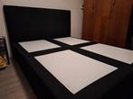 Boxspring 2-persoonsbed 160x210 cm met opbergruimte (DELFT), Ophalen, Tweepersoons, Zo goed als nieuw, 160 cm