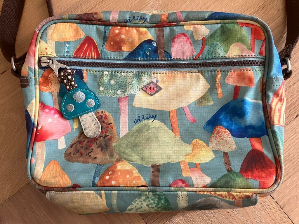 Oilily retro tas paddenstoelen collectorsitem, Ophalen of Verzenden, Zo goed als nieuw, Overige kleuren, Oilily