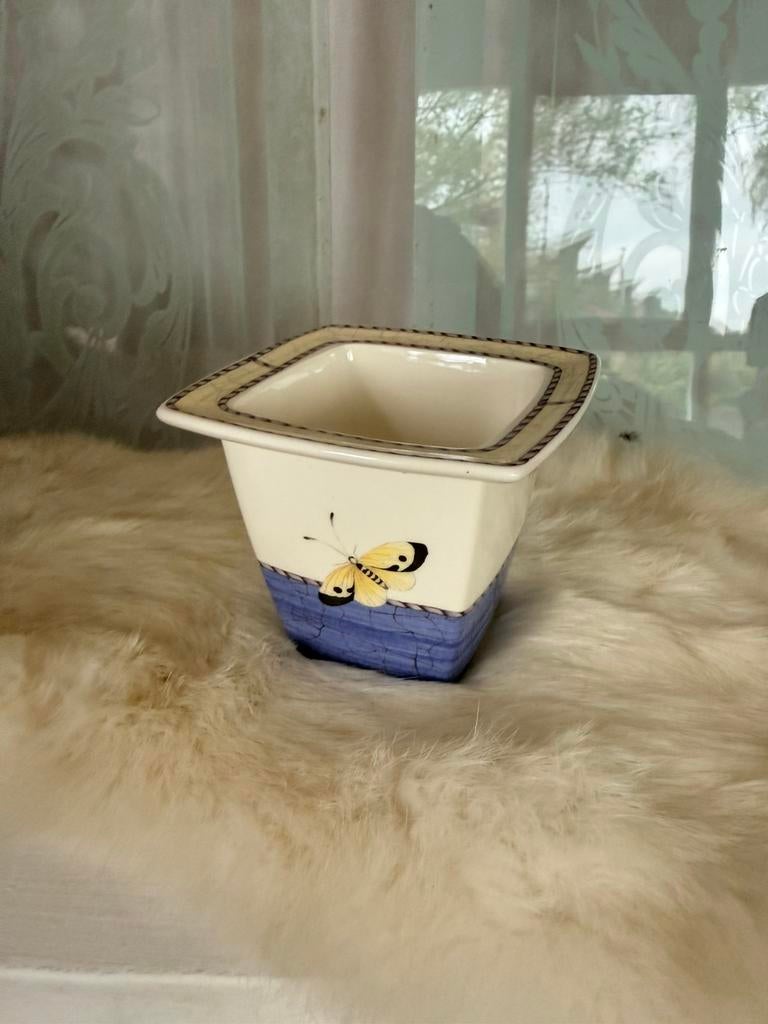 Sarah’s garden wedgwood mini planten potje izgst 1997, Ophalen, Rond, Zo goed als nieuw, Aardewerk