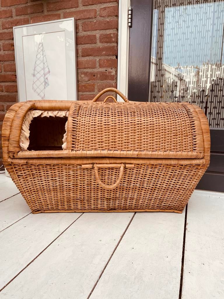 Antieke rieten reiswieg/ Mozes mand, Ophalen