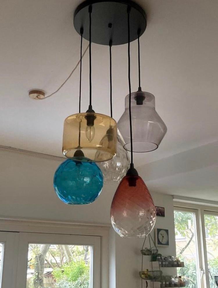 Prachtige lamp Made Ilaria Cluster, Ophalen, Zo goed als nieuw, Glas, 50 tot 75 cm