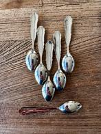 Zes Douwe Egberts Verzilverde Lepeltjes, Ophalen of Verzenden