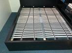 Zwart Ikea Malm bed. Afleveren mogelijk, Gebruikt, Zwart, Tweepersoons, Ophalen of Verzenden