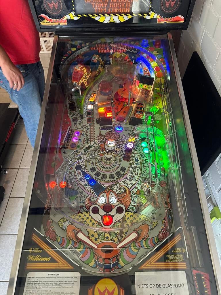 Williams Hurricane flipperkast, mooie staat, LED, speelklaar, Ophalen, Williams, Zo goed als nieuw, Dot-matrix