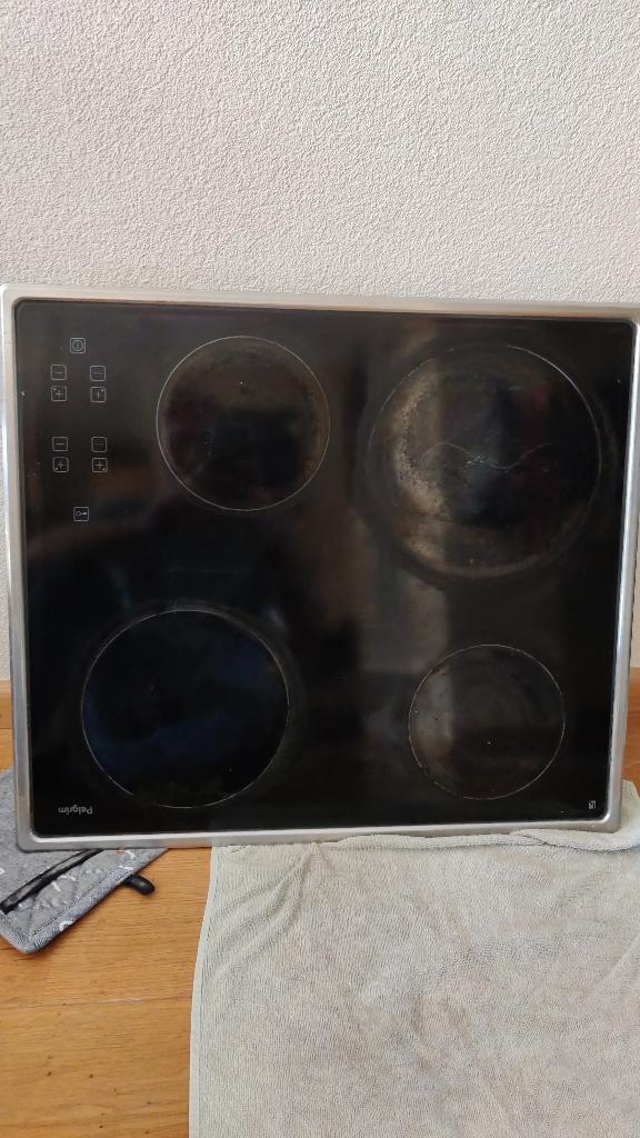 Kookplaat keramisch inbouw, Witgoed en Apparatuur, Kookplaten, Gebruikt, Inbouw, Keramisch, 4 kookzones, Ophalen